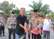 Wujud Kepedulian Untuk Masyarakat, Kapolres Kobar Resmikan Fasilitas Air Minum Bersih