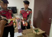 Ditsamapta Polda Kalteng Amankan dan Sita Ratusan Botol Miras Tanpa izin