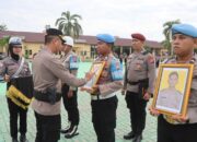 Terlibat Narkoba, Polres Pulang Pisau Gelar Upacara PTDH Dua Personil