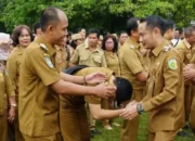 Hari Pertama Kerja, Walikota Fairid Pimpin Apel dan Halal Bihalal Bersama ASN