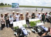 Gubernur Agustiar dan Kapolda Kalteng Tanam Padi Serentak di Sampit