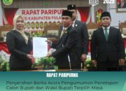 DPRD Gelar Rapat Paripurna pPnetapan Bupati dan Wakil Bupati Pulang Pisau