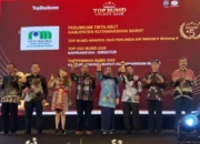 Prestasi, Bupati Kobar Hj. Nurhidayah Kembali Dianugerahi Top Pembina BUMD 2025