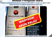 Hati-Hati, Penipuan Mengatasnamakan Pj Bupati Barito Utara di Medsos