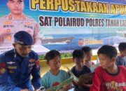 Satpolairud Polres Tala Adakan Perpustakaan Terapung
