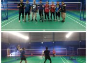 Tingkatkan Kemitraan, Humas PT Adaro Bersama IJTI Kalteng Gelar Pertandingan Badminton Persahabatan