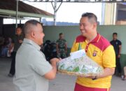 Sinergitas TNI-POLRI, Kapolres Kobar berikan Kejutan Untuk Ultah Dandim