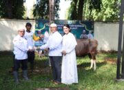 Polres Tanah Laut Potong 12 Ekor Hewan Qurban