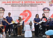 Polda Kalteng Gelar Jalan Sehat dan Sepeda Santai Semarakan Hari Bhayangkara ke -79