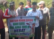 Jelang Idul Adha, Heriyus–Rahmanto Salurkan Hewan Kurban untuk Warga Murung Raya
