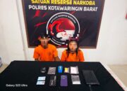 Mengedarkan Narkotika, Pasutri Muda Diciduk Polres Kobar