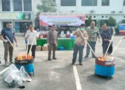 Kejari Palangka Raya Musnahkan Barang Bukti Perkara Tindak Pidana Umum