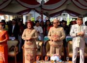 Hadiri Upacara Hari Jadi ke 23 Kabupaten Mura, Pj Bupati Baru Ucapkan Selamat