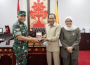 Jalin Kebersamaan, Pimpinan DPRD Kalteng Sambut Silaturahmi Pangdam XXII Tambun Bungai