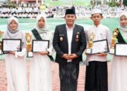 Pemkab Mura Gelar Upacara HSN 2025, Wabup Rahmanto Perkenalkan Program Kartu Hebat Pintar Santri