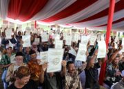 Setahun Memimpin ATR/BPN, Menteri Nusron Redistribusi 195.734 Bidang Tanah untuk 39.556 Keluarga