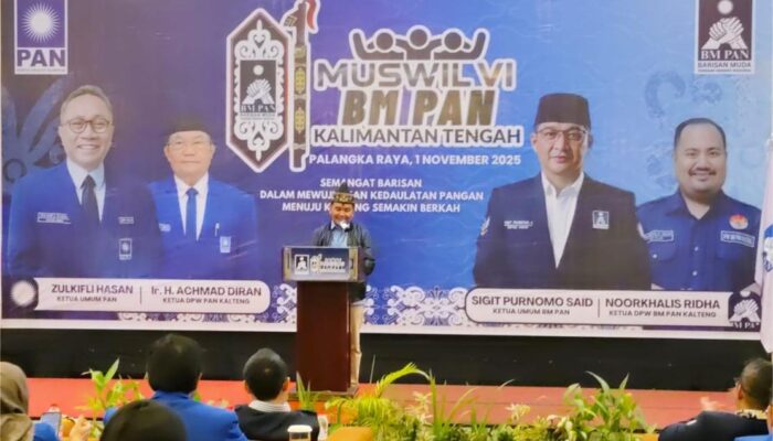 Buka Muswil VI BM PAN Kalteng, Gubernur Tegaskan Pentingnya Mengimplementasikan Nilai-nilai Pancasila