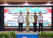 Plt. Sekretaris Jamintel Hadiri Pelantikan Pengurus ABPEDNAS Kalteng Periode 2025–2030
