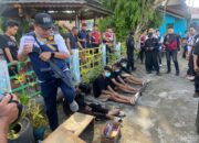 Pemberantasan Penyalahgunaan dan Peredaran Gelap Narkotika, Brimob Kalteng Back-Up BNN Lakukan Pembersihan