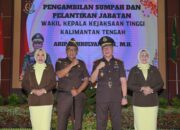 Kajati Kalteng Lantik Wakajati Baru, Tegaskan Integritas dan Loyalitas Aparat Adhyaksa