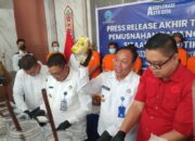 BNNP Kalteng Tumpas Jaringan Cece Cs, 9,2 Kg Sabu dan Ratusan Ekstasi Dimusnahkan
