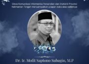 Diskominfosantik Kalteng Sampaikan Duka Mendalam atas Wafatnya Dr. Ir. H. Mofit Saptono Subagio