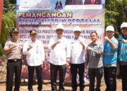 Empat Desa di Teweh Timur Segera Nikmati Listrik, Bupati Barito Utara Tancapkan Tiang Perdana