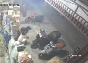 Komplotan Bermobil Terekam CCTV Curi Dua Tabung Gas dan Beras di Palangka Raya