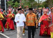 Ribuan Pelajar Semarakkan Pawai Tarhib Ramadan di Bundaran Besar Palangka Raya