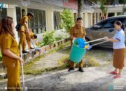Dispora Kalteng Dukung Gerakan Indonesia ASRI, Pegawai Bersihkan Kantor Sebelum Jam Kerja