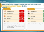 BPS Kalteng Umumkan Inflasi Februari 2026 Sebesar 0,46 Persen, Tekanan Harga Dipicu Komoditas Pangan