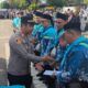 Kapolsek AKP Iyudi Hadiri Pelepasan Jemaah Haji Kloter 5 Kota Palangka Raya