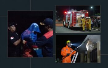 Selalu “SIAP” untuk Masyarakat, Rescue Damkar Palangka Raya Evakuasi Sarang Tawon Vespa di Area Pemakaman