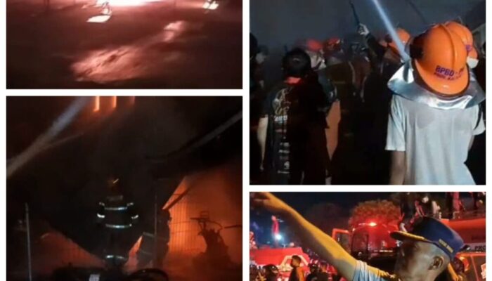 Gudang Diduga Penimbunan BBM di Palangka Raya Terbakar, Warga Panik Dengar Ledakan