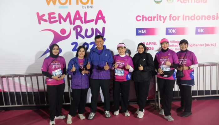 Kapolda Kalteng dan Bhayangkari Ambil Bagian di Kemala Run 2026 Bali, Gaungkan Semangat Berbagi