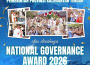 Kalteng Raih National Governance Award 2026, Bukti Nyata Komitmen Majukan Pendidikan