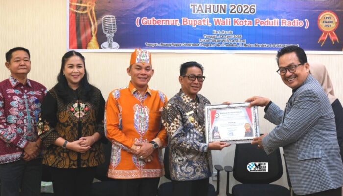 Bupati Murung Raya Raih Penghargaan Nasional, Komitmen Majukan Penyiaran Publik Kian Menguat