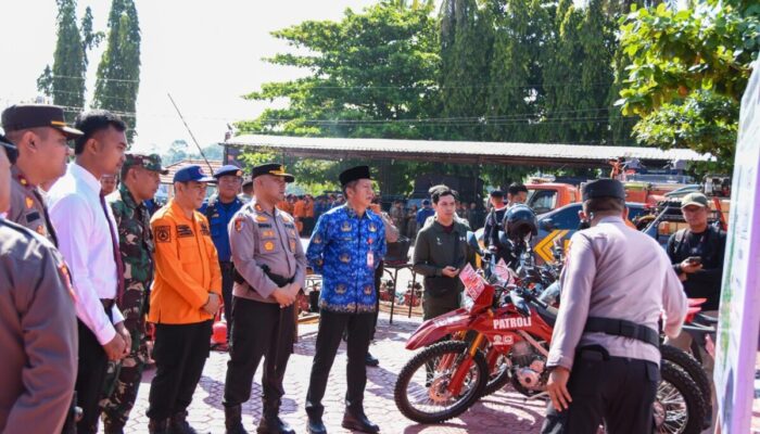 Waspadai El Nino Ekstrem, Sekda Barito Utara Turun Langsung Cek Kesiapan Personel Karhutla