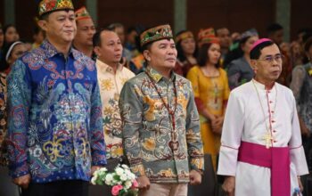 Perayaan Tahbisan Perak Uskup Palangka Raya, Gubernur Tekankan Pentingnya Kerukunan