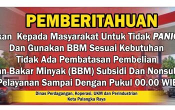 Satpol PP Palangka Raya Imbau Warga Tak Borong BBM Berlebihan di Tengah Antrean SPBU