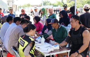 Rumkit Bhayangkara Layani Pemeriksaan Kesehatan Gratis di CFD Bundaran Besar