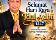 Pudiono Ucapkan Selamat Iduladha 1447 H, Ajak Masyarakat Perkuat Kepedulian Sosial