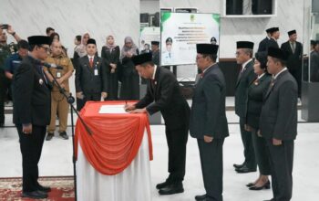 Penyegaran Birokrasi, 18 Pejabat Tinggi Pratama Barito Utara Resmi Berganti Posisi