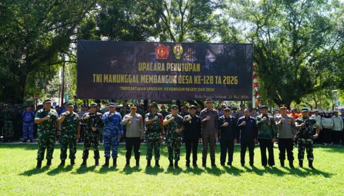 TMMD Ke-128 di HSS Resmi Ditutup, Pangdam XXII/TB Apresiasi Sinergi TNI dan Masyarakat