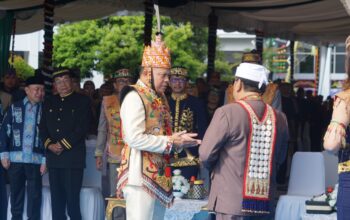 Pangdam XXII Hadiri HUT Ke-69 Kalteng, Terima Gelar Kehormatan Adat Dayak