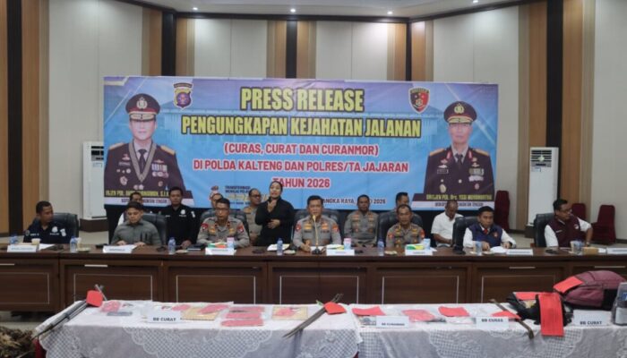 Polda Kalteng Tangani 283 Kasus 3C Sepanjang 2026