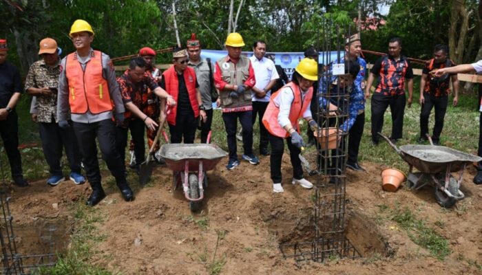 Peletakan Batu Pertama Posko Anti Narkoba di Puntun, Pemprov Kalteng Dorong Perlawanan dari Akar Rumput