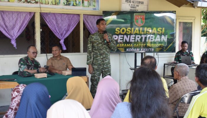 Kodam XXII/TB Mulai Sosialisasikan Penataan Rumah Dinas di Asrama Gatot Subroto