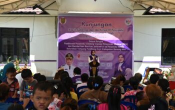 Ketua TP PKK Kalteng Dorong Optimalisasi Posyandu 6 SPM Saat Kunjungi Gunung Mas