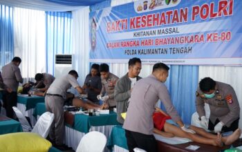 Ribuan Warga Manfaatkan Layanan Kesehatan Gratis di Puncak Bakti Kesehatan Polda Kalteng